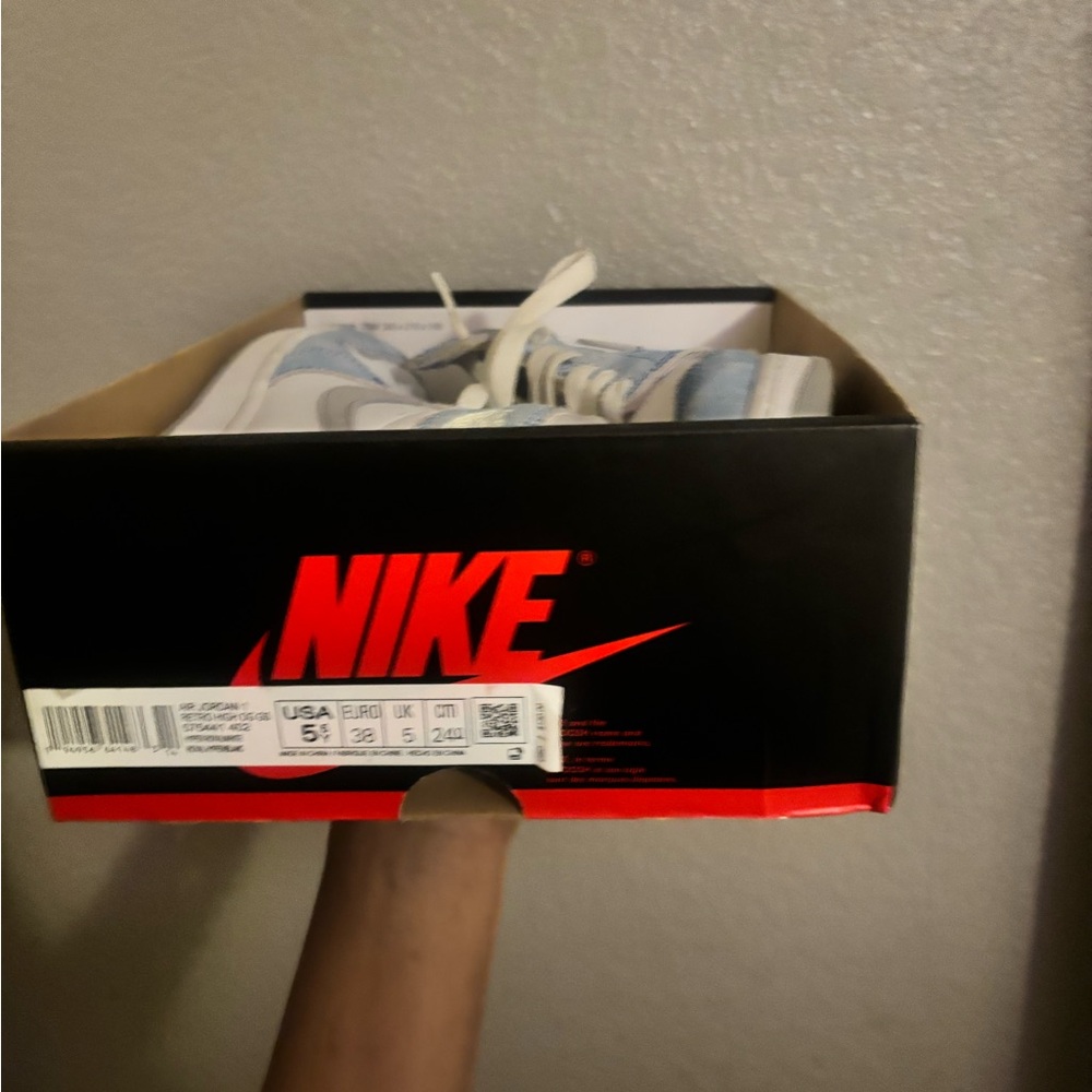 Nike Light Blue and White Sneakers